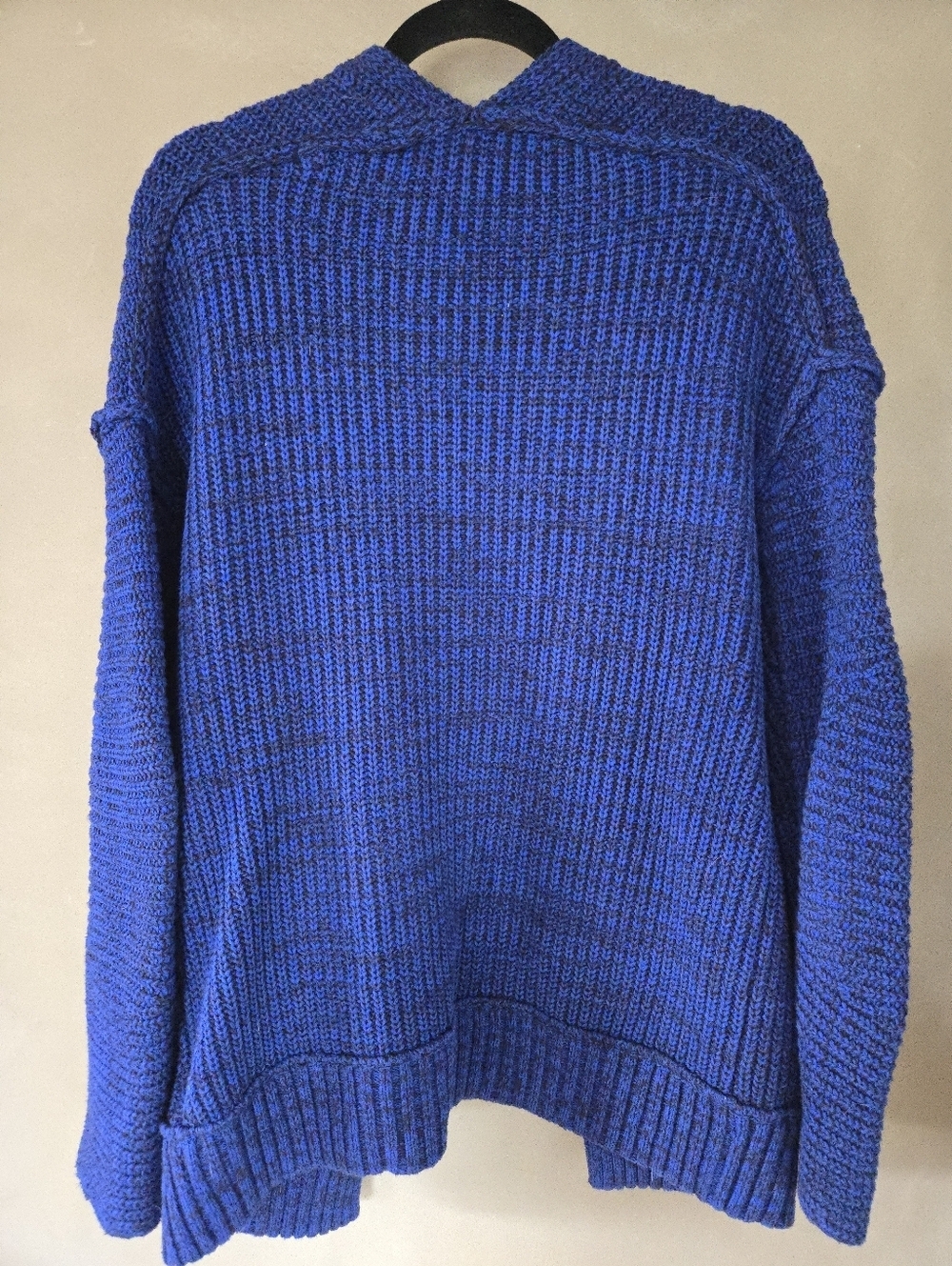 Free People (155$) | Chunky Open-Front 'High Hopes' Blue Cardigan, Size XS - Picture 3 of 7